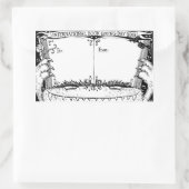 Nicola L. Robinson – ブック与えズ・デイ蔵書票 長方形シール (バッグ)