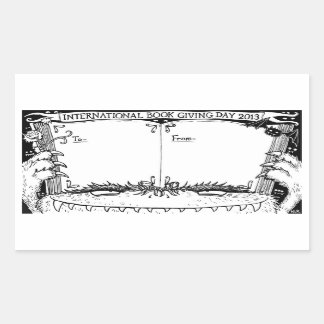 Nicola L. Robinson – ブック与えズ・デイ蔵書票 長方形シール