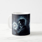 Nicola Tesla Caneca de Café コーヒーマグカップ (正面左)