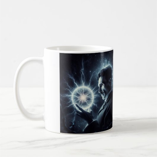 Nicola Tesla Caneca de Café コーヒーマグカップ (左)