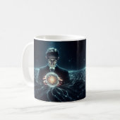 Nicola Tesla Caneca de Café コーヒーマグカップ (正面左)