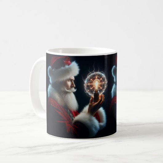 Nicola Tesla Caneca de Café コーヒーマグカップ (正面左)