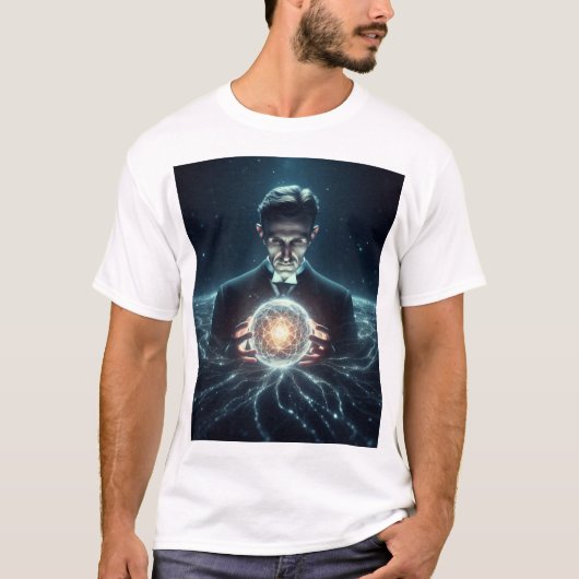 Nicola Tesla  Tシャツ (正面)