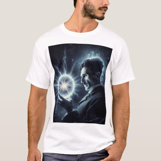 Nicola Tesla  Tシャツ (正面)