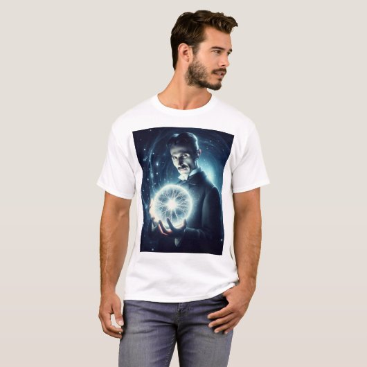 Nicola Tesla  Tシャツ (正面フル)