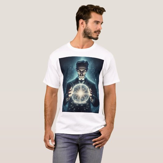 Nicola Tesla  Tシャツ (正面フル)