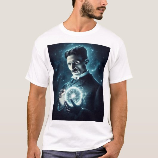Nicola Tesla  Tシャツ (正面)