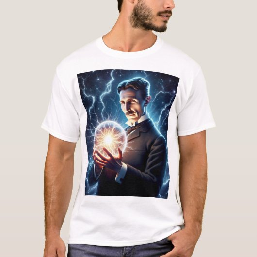 Nicola Tesla Tシャツ (正面)