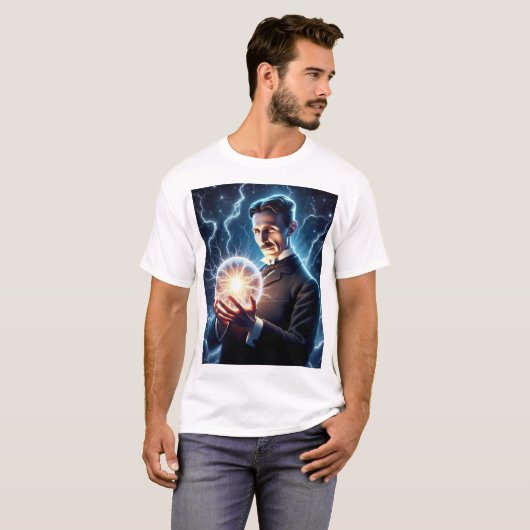 Nicola Tesla Tシャツ (正面フル)