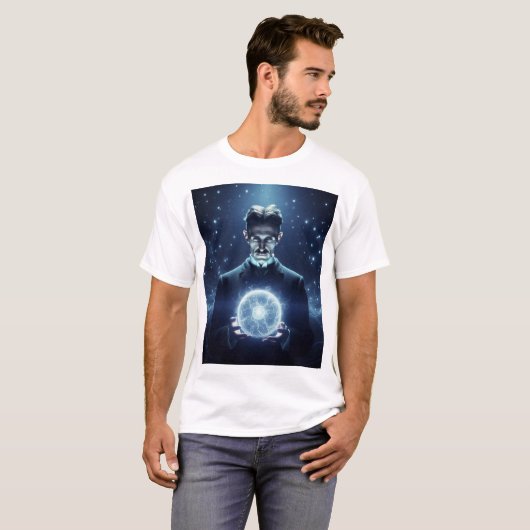 Nicola Tesla  Tシャツ (正面フル)