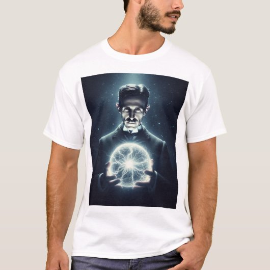 Nicola Tesla Tシャツ (正面)