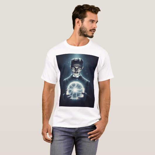 Nicola Tesla  Tシャツ (正面フル)