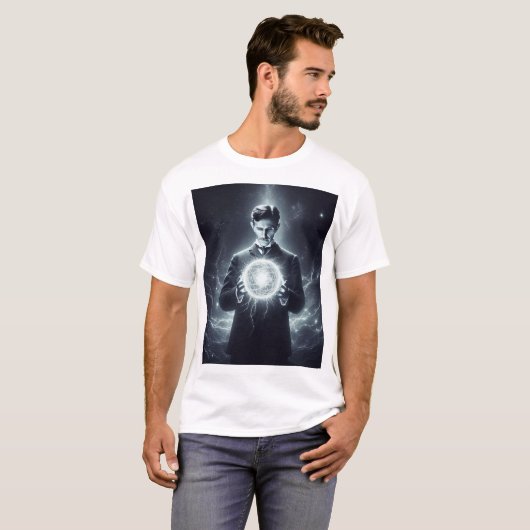 Nicola Tesla  Tシャツ (正面フル)