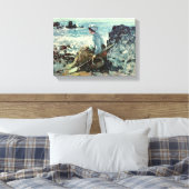 Nicolae Grigorscu – グランビルの漁師 キャンバスプリント (インサイチュ (寝室))