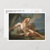 Nicolas Brenetによる眠るエンディミオン ポストカード (正面/裏面)