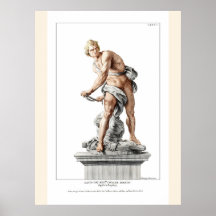 Nicolas Dorignyの版木、銅版、版画でBernini's David