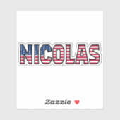 Nicolas Name Vorname USA Sticker Stickerset シール (シート)