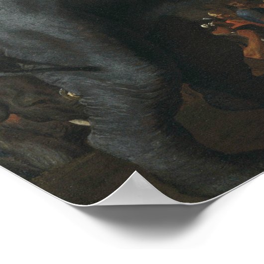 Nicolas Poussin - Hannibal crossing the Alps ポスター (角)