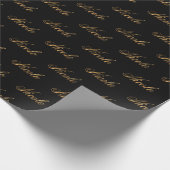 Nicole gold Design Lettering Geschenkpapier ラッピングペーパー (角)