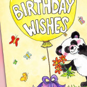 Nicole Janesによるシャイ誕生日ウィッシュのグリーティングカード カード