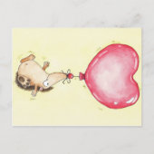 Nicole Janesによるバルーンヘッジホッグ葉書 ポストカード (正面)