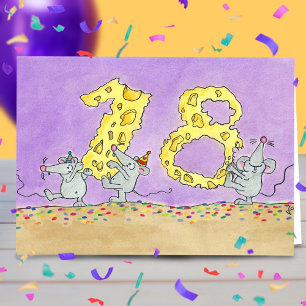 Nicole Janesによる18歳の誕生日グリーティングカード カード