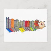 Nicole Janesによる「READING OWL」ポストカード ポストカード (正面)