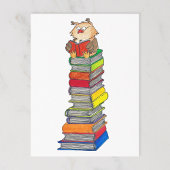 Nicole Janesによる「READING OWL」ポストカード ポストカード