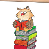 Nicole Janesによる「READING OWL」ポストカード ポストカード