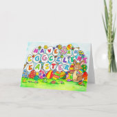 Nicole JanesによるEggcelent Easterグリーティングカード カード (正面)