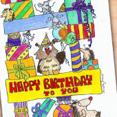 Nicole JanesによるHAPPY BIRTHDAY ポストカード