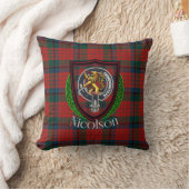 Nicolson Scottish Clan Tartan & Crest クッション (ブランケット)