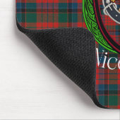 Nicolson Scottish Clan Tartan & Crest マウスパッド (コーナー)
