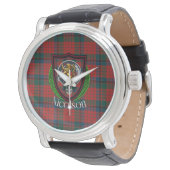 Nicolson Scottish Clan Tartan & Crest 腕時計 (アングル)