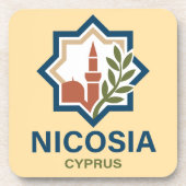 Nicosia Cyprus Mediterranean コースター (正面)