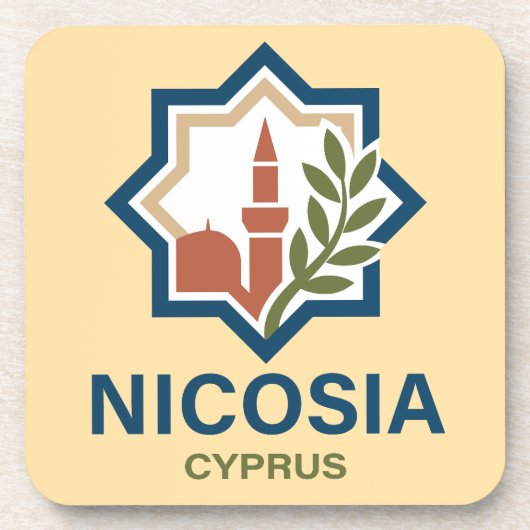 Nicosia Cyprus Mediterranean コースター (正面)