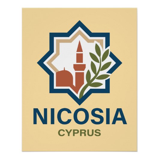 Nicosia Cyprus Mediterranean ポスター (正面)