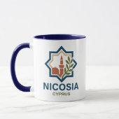 Nicosia Cyprus Mediterranean マグカップ (左)