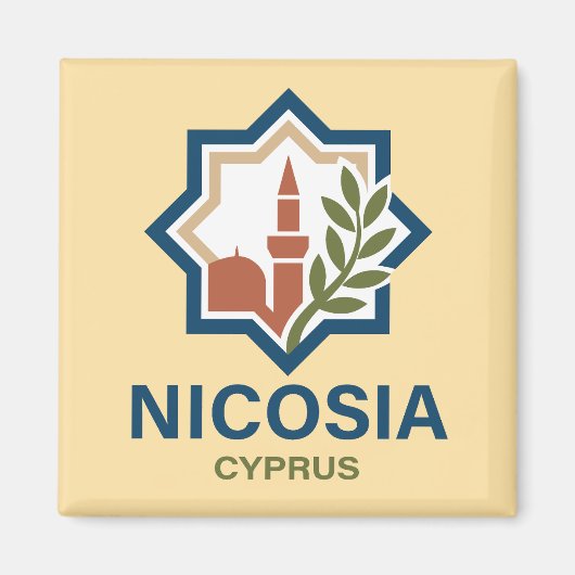 Nicosia Cyprus Mediterranean マグネット (正面)