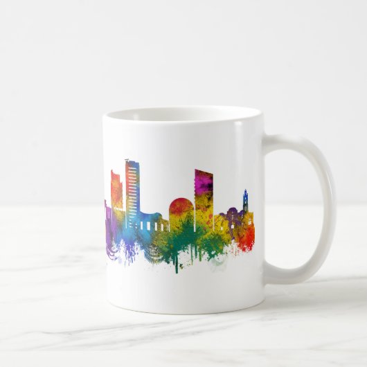 Nicosia Cyprus Skyline コーヒーマグカップ (右)