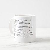 NICUのナースのマグ コーヒーマグカップ (正面左)