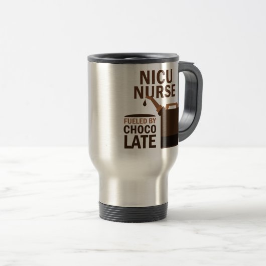 Nicuのナースの(おもしろいな)チョコレート トラベルマグ (正面右)