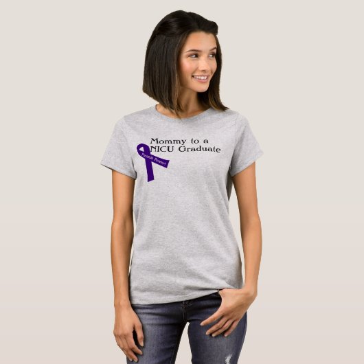 NICUの卒業生へのお母さん Tシャツ (正面フル)