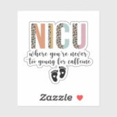 Nicuカフェインに対して若すぎることはない シール (シート)