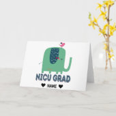 NICUグラッドエレファント カード (黄色い花)