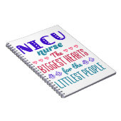 NICUナースの最も小さい人のためのハート ノートブック (右側)