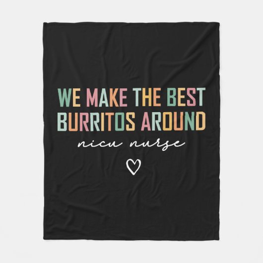 NICUナースシャツ作る最高の フリースブランケット (正面)
