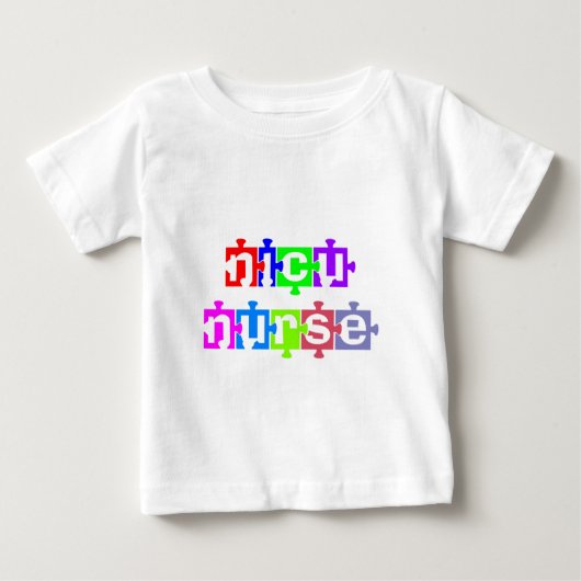 NICUナースパズル片 ベビーTシャツ (正面)