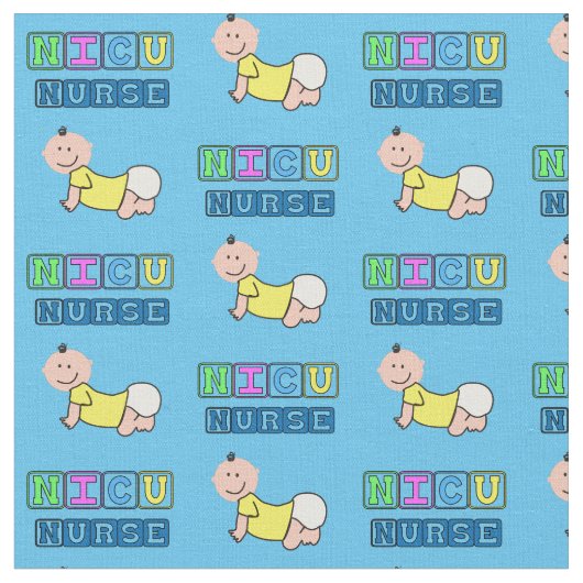 NICUナースベビーブルー ファブリック (クローズアップ)