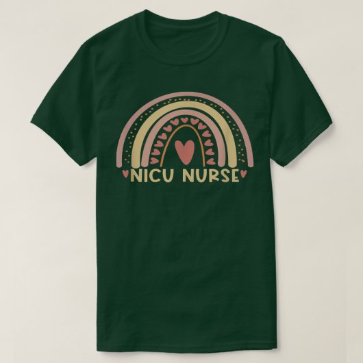 NICUナースボホレインボーカワイズ看護学生 Tシャツ (デザイン正面)
